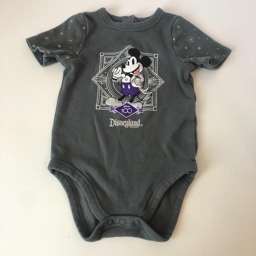 MICKEY MOUSE 100th Anniversary Disneyland Baby Toddler BODYSUIT 18-24‎ MO